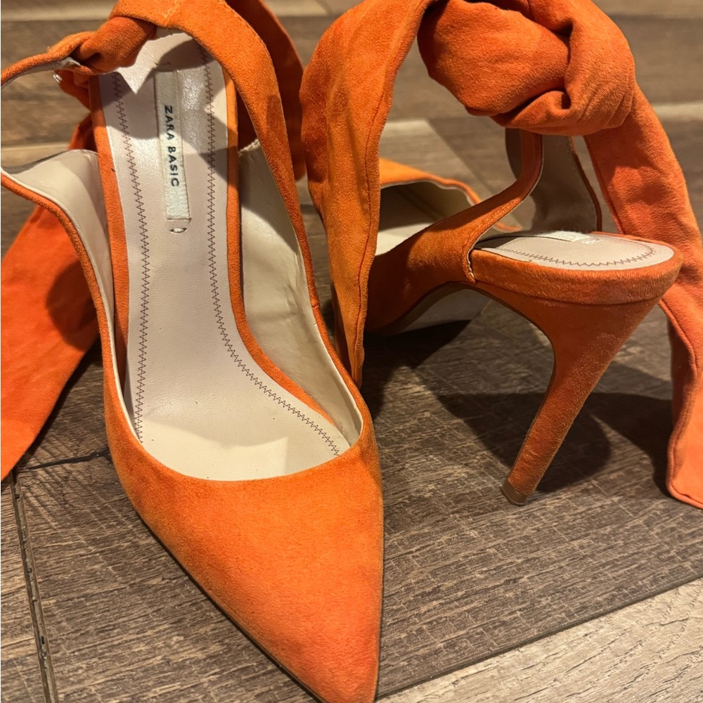 ZARA Orange Heels